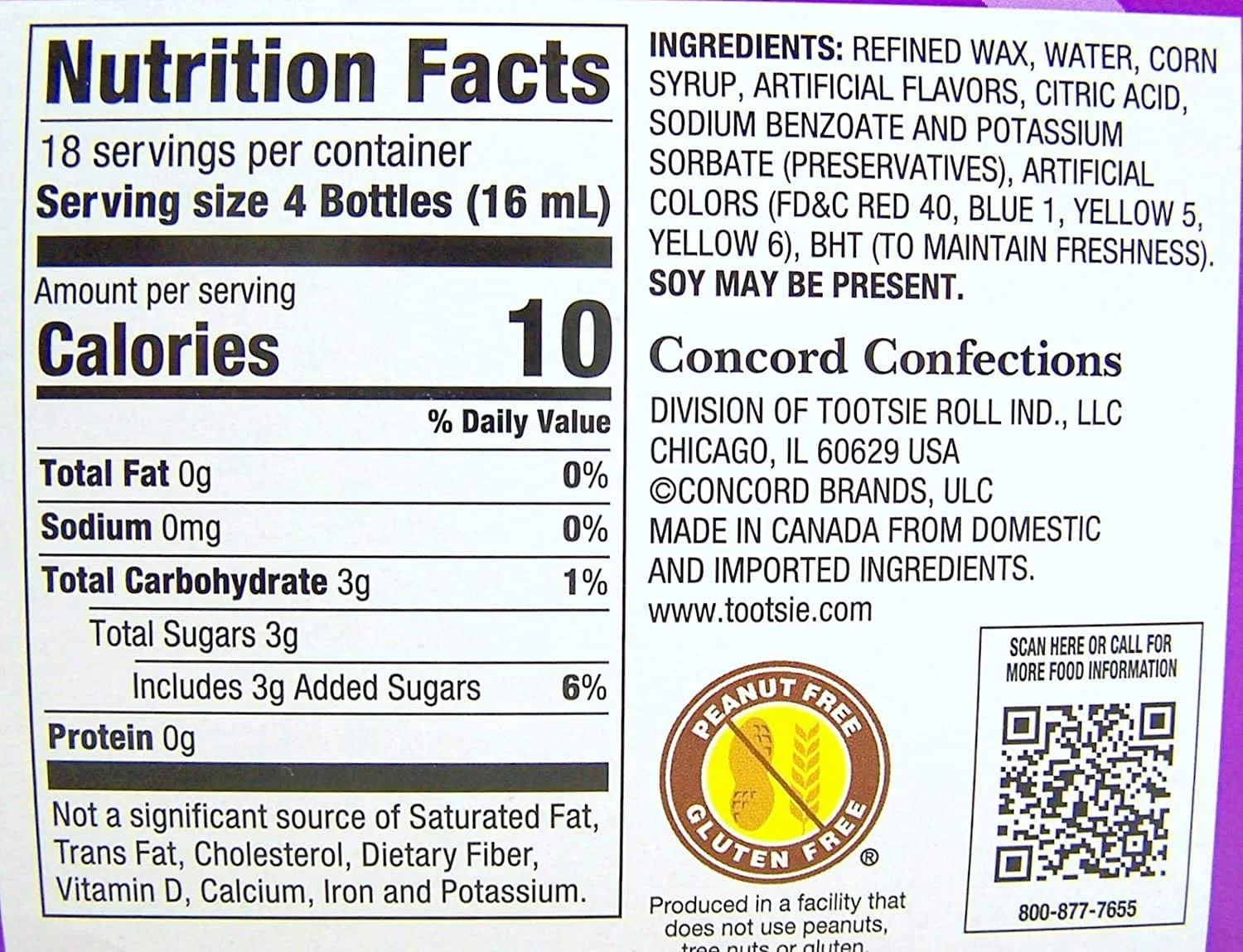 Nik-L-Nip Mini Drinks Candy, 8 Count, Pack of 3