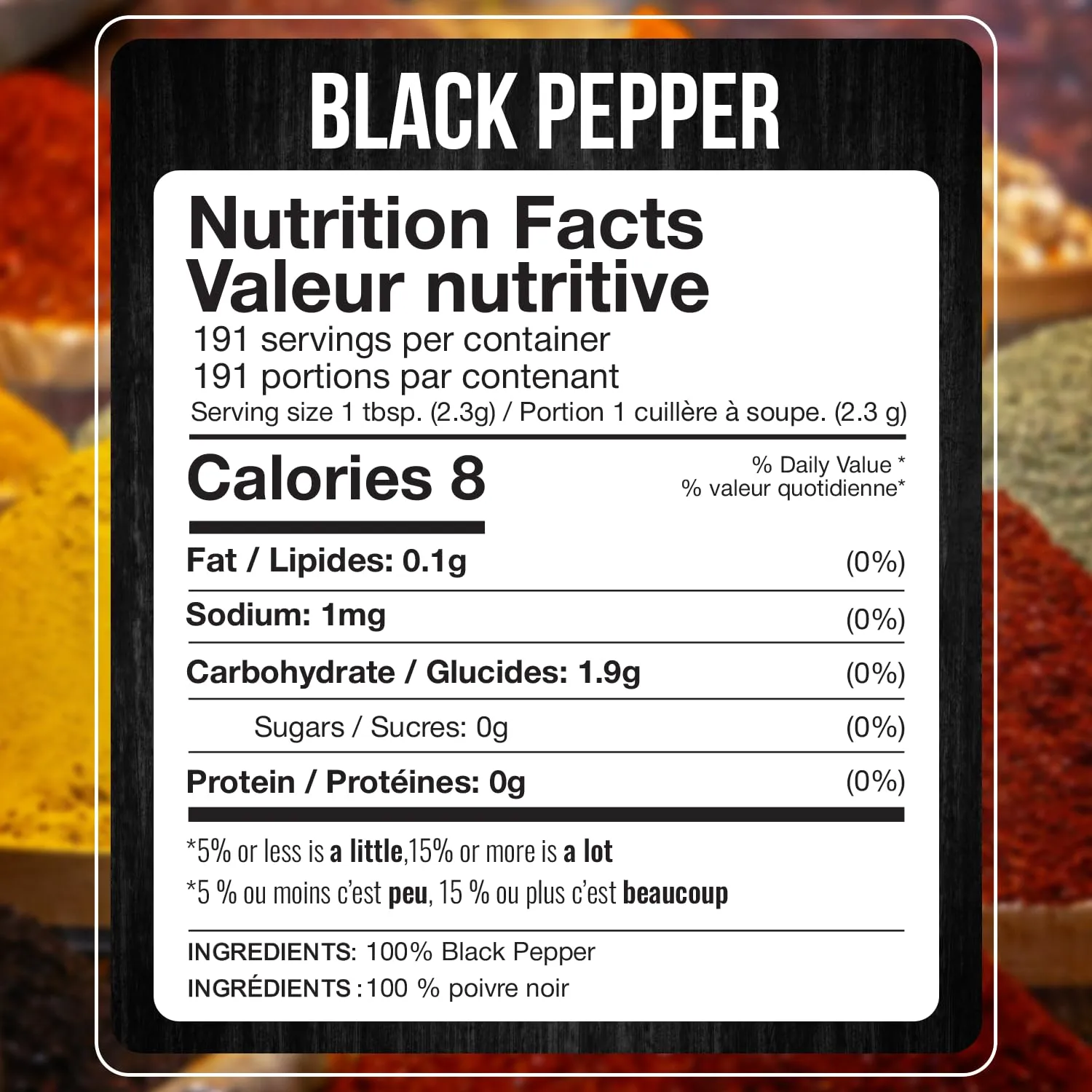 Fresh Finest Course Black Pepper – 15.5 oz 440G Pepper – Freshly Course Black Pepper for Home and Commercial Cooking - Course Grind Black Pepper in Practical Container,