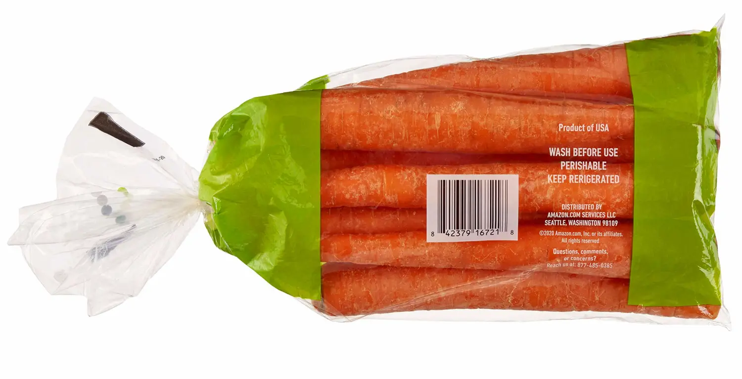 Amazon Fresh Brand, Whole Carrots, 32 Oz
