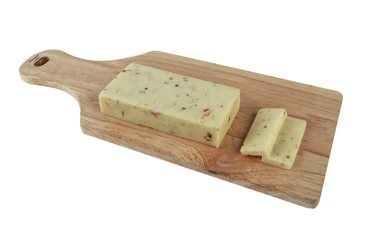 Amazon Brand - Happy Belly Pepper Jack Cheese Block Bar, 8 ounce (Pack of 1)