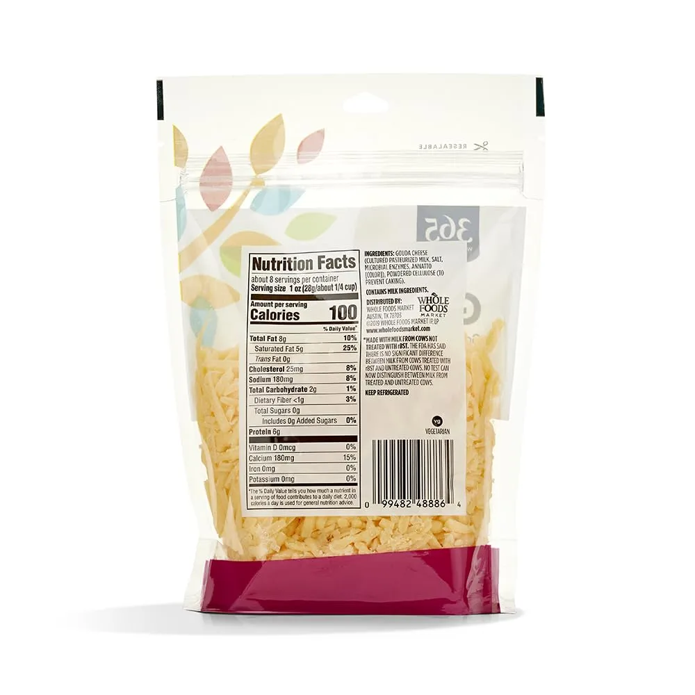 365 by Whole Foods Market, Gouda Shred, 8 Ounce