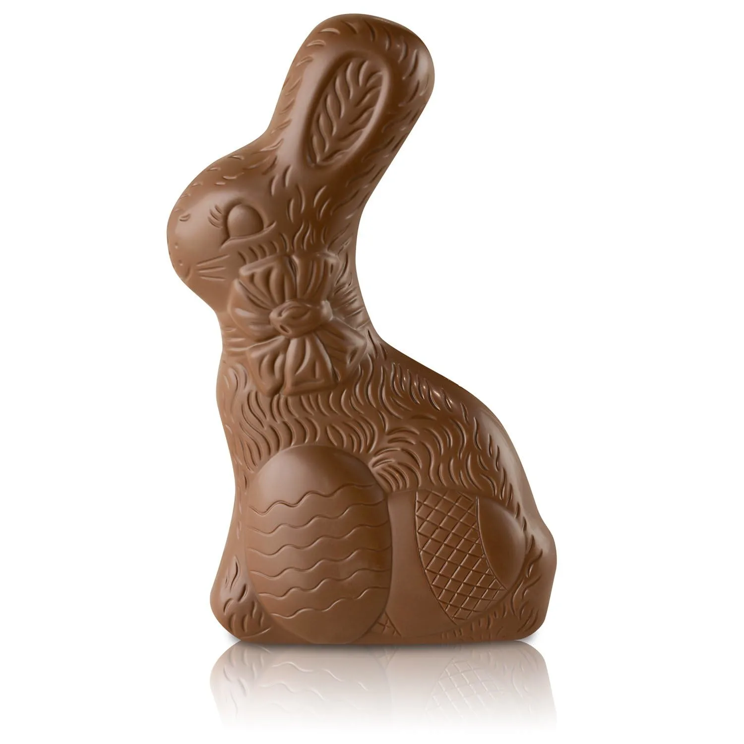 Milk Chocolate Bunnies - Pack of 2 - Solid Milk Chocolate - Smiling Sweets - Perfect for Easter Baskets or Sharing with Friends and Family - Tasty Traditions