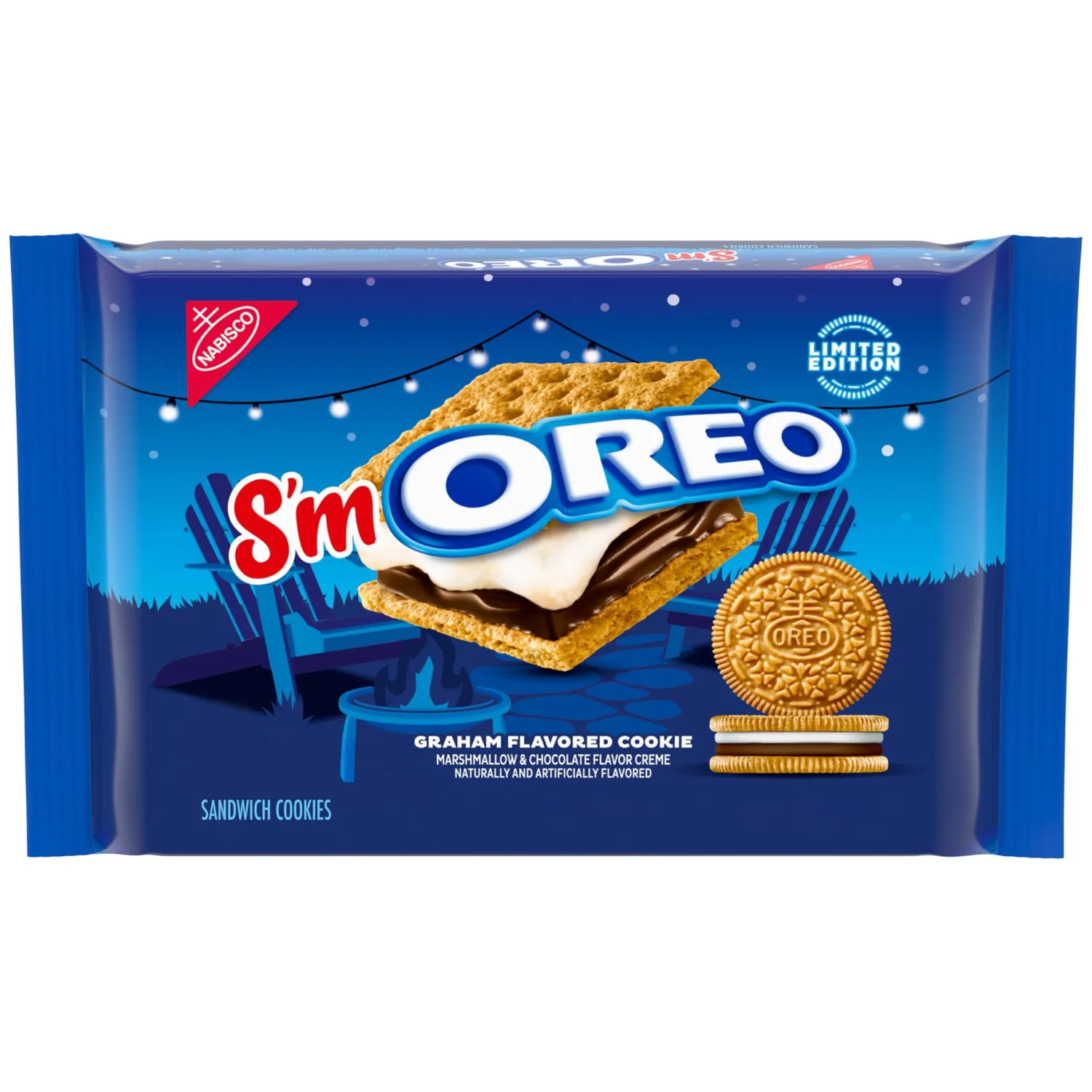 OREO S'mOREO Sandwich Cookies, Limited Edition, 10.68 oz