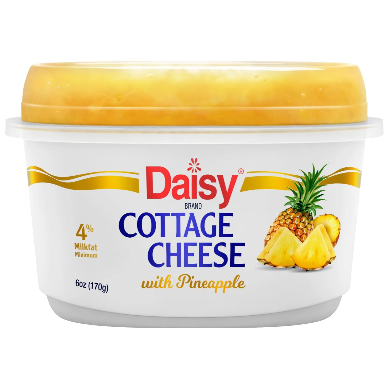 Daisy Brand Pineapple Single 4% Cottage Cheese, 6.0 Oz