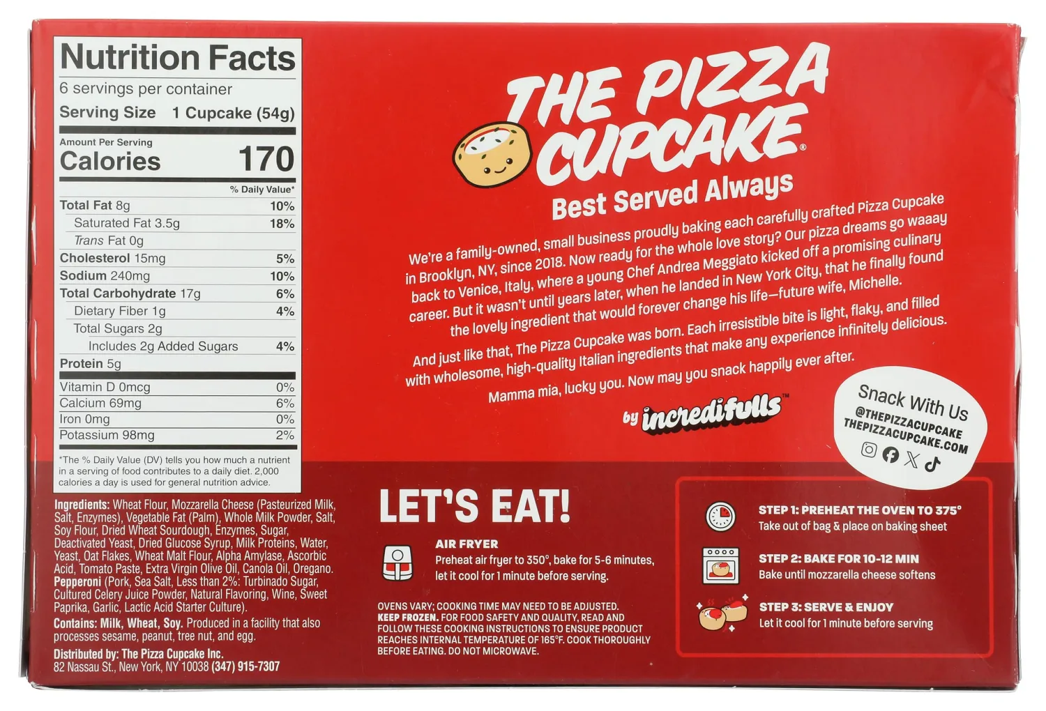 The Pizza Cupcake Pepperoni Pizza Cupcake, 11.45 OZ