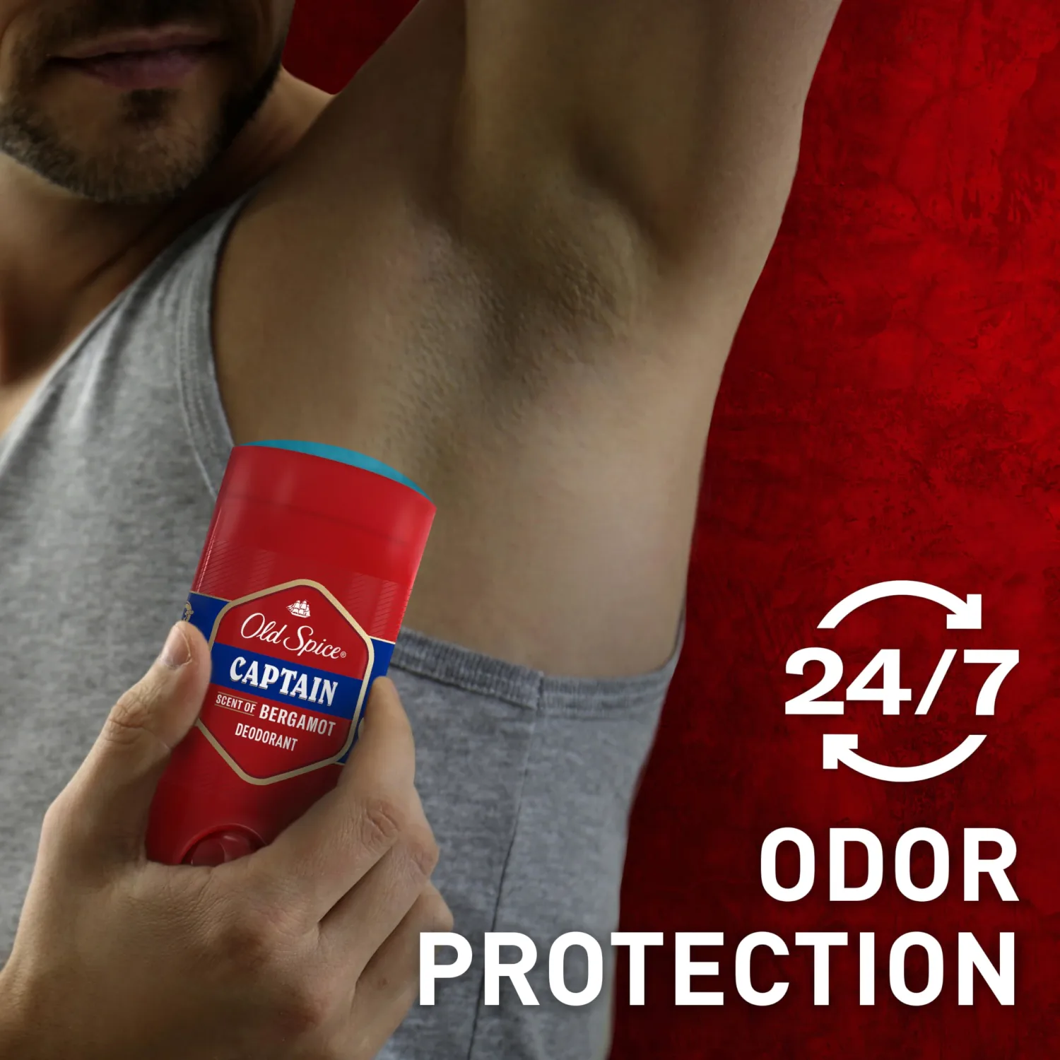 Old Spice Deodorant for Men, Aluminum Free, 24/7 Odor Protection, Captain with Bergamot Scent, 3 oz (Pack of 2)