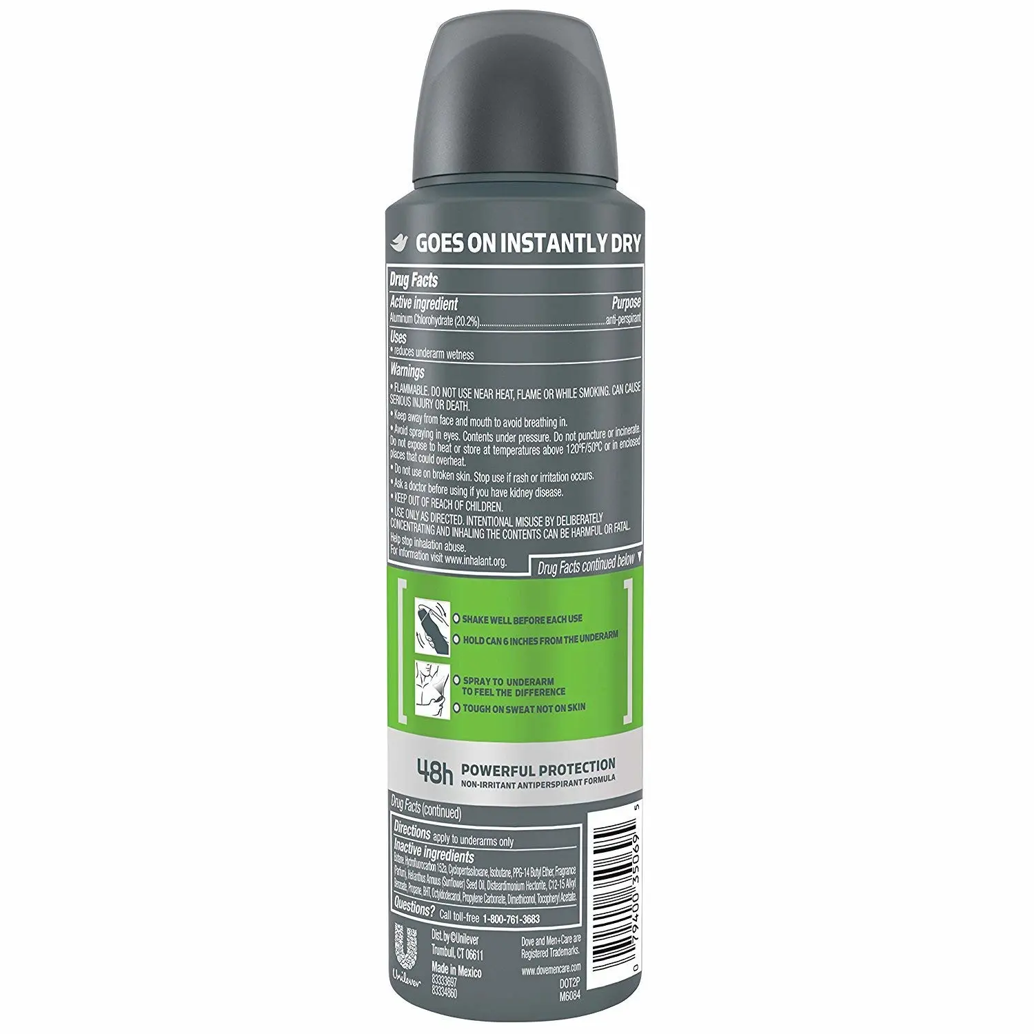 Dove Mens Antiperspirant Extra Fresh (Pack of 2)