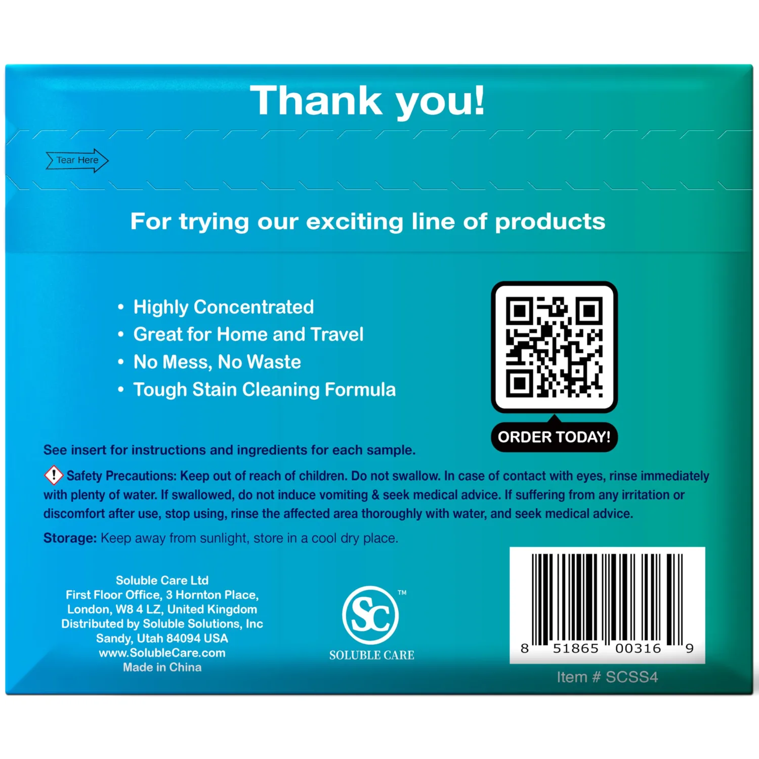 Sample Sheet Pack | Includes: 1 Laundry, 1 Toilet Cleaner, 1 Floor Cleaner & 1 Foaming Hand Soap Dissolvable Sheets (Concentrated, Compostable, Sustainable Cleaning Solution)