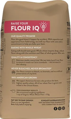 King Arthur Flour, Whole Wheat Flour, 2 lb