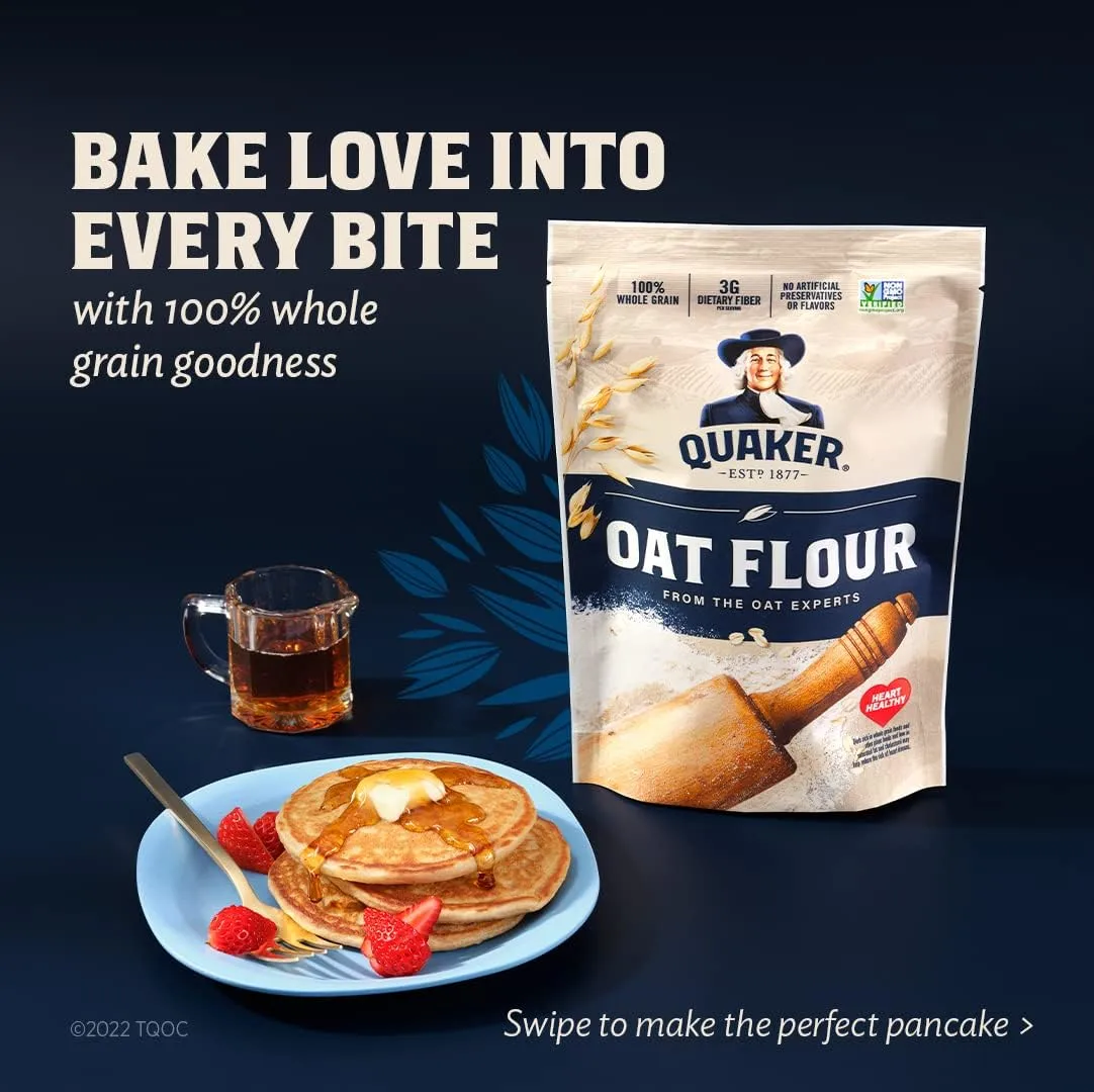 Quaker Oat Flour, 20 Oz Pouch