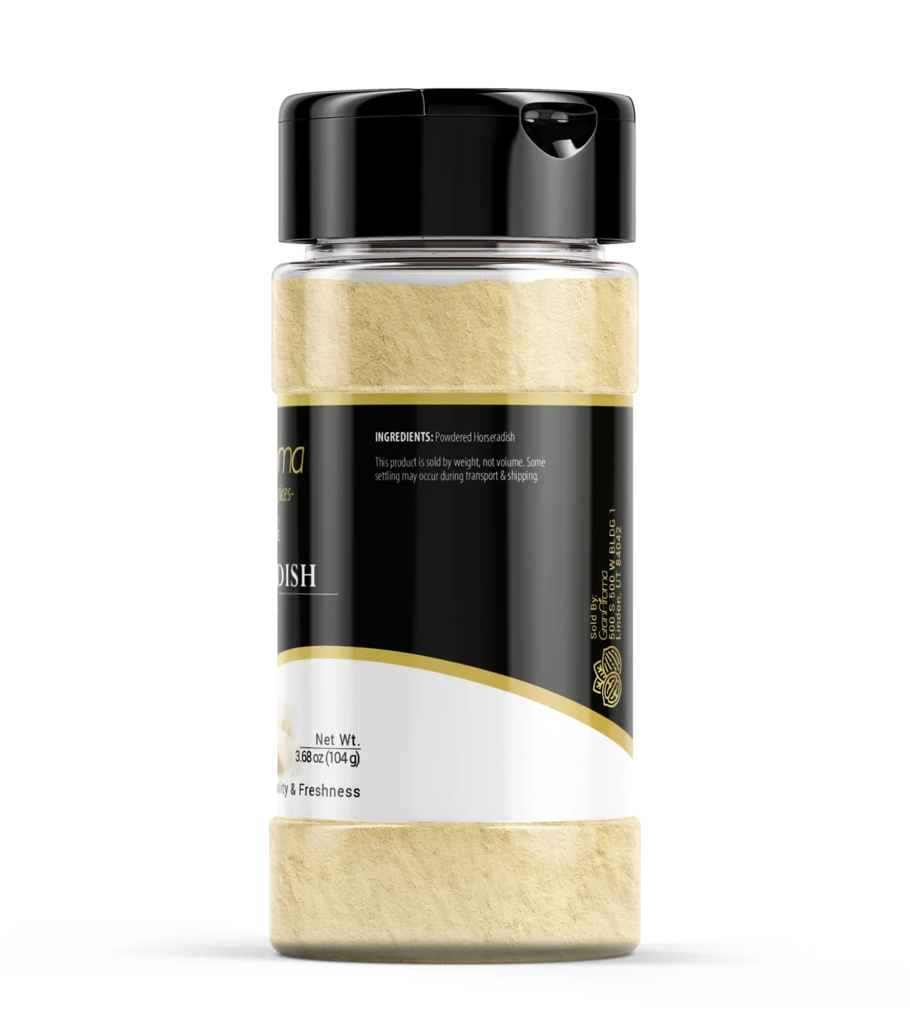 GranAroma Horseradish Powder, Sharp & Spicy, Dried Horseradish Seasoning (3.68 Ounce)