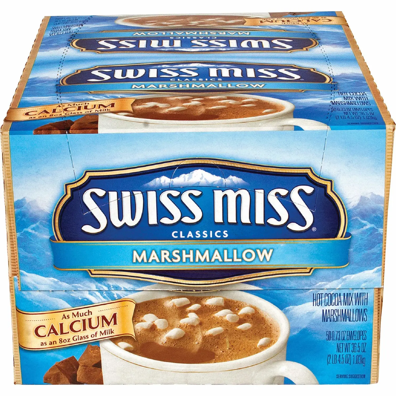 Swiss Miss® SWM47492, Milk Chocolate Hot Cocoa Mix, 50 / Box, 36.5 ounce (47492)