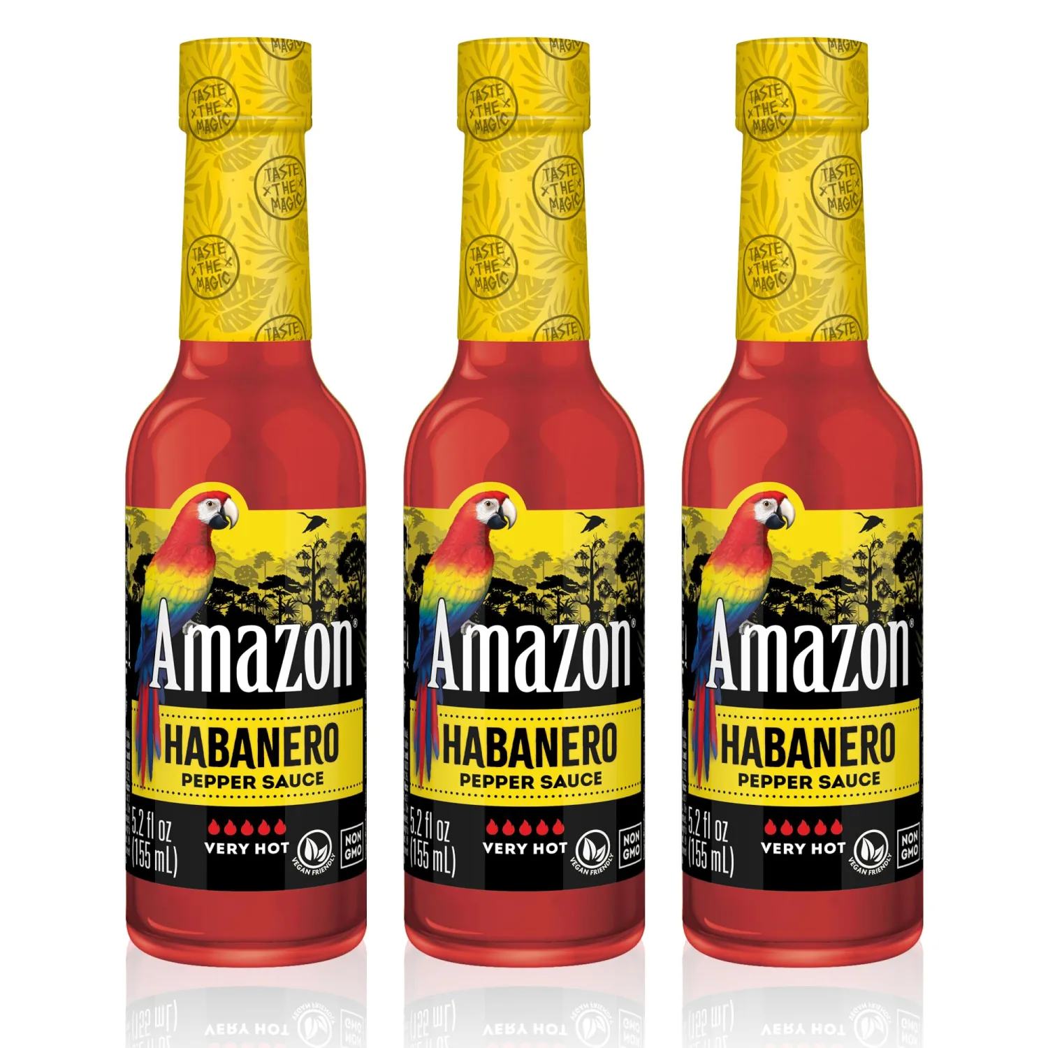 Amazon Habanero Hot Sauce, 5.2 oz (3 Pack)