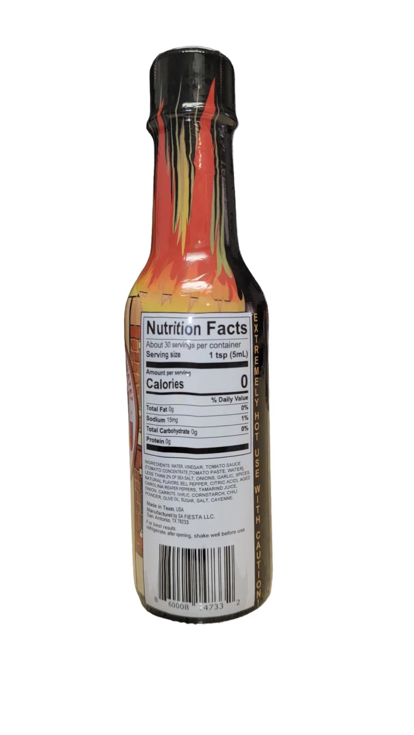 School of Hot Sauce (Medium) Carolina Reaper Pepper Sauce, A Perfect Balance of Heat and Flavor, Gourmet Hot Sauce, Versatility For All Kinds of Foods, Exquisite Taste In A Bottle, 5 fl oz.