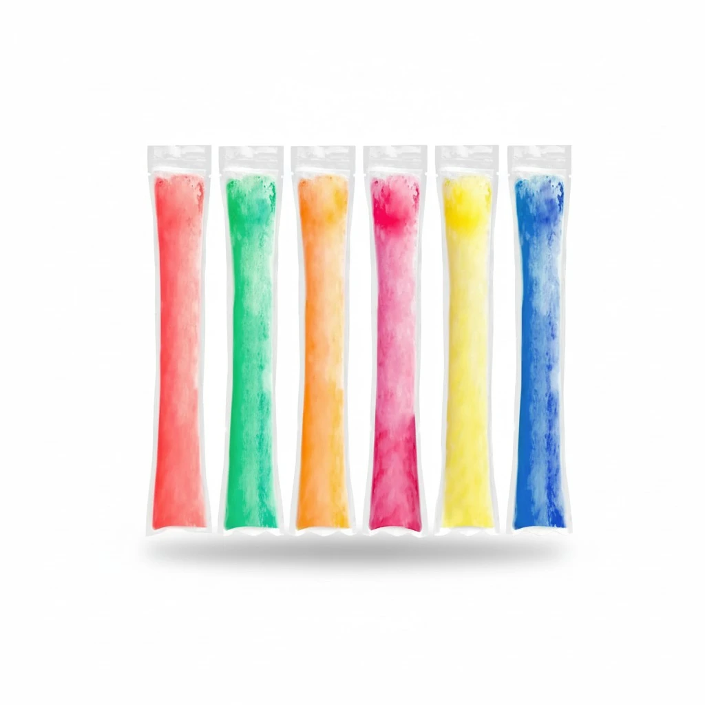 Fruidles Italian Ice Pops, Flavor Freeze Pops, Assorted Italian Ice Flavors, Fat-Free & Gluten-Free Party Favor, 1oz (30-Pack)