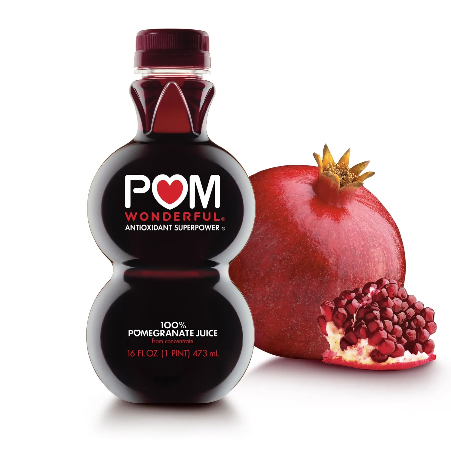 POM Wonderful 100% Pomegranate Juice, 16 Ounce Bottle