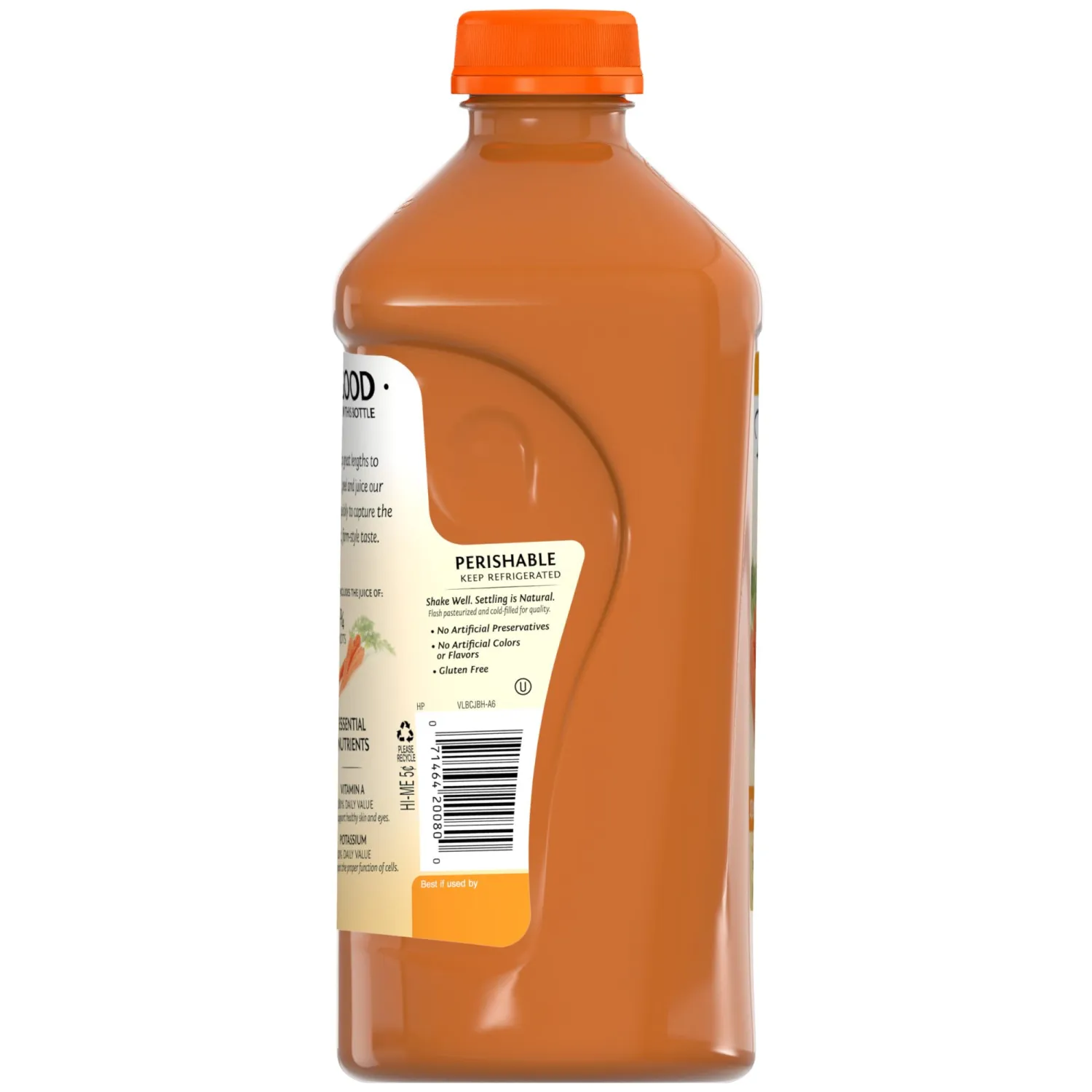 Bolthouse Farms Vegetable Juice Smoothie, 100% Carrot, 52 fl. oz. Bottle