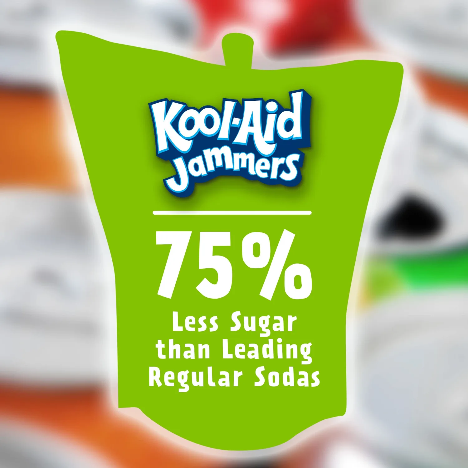 Kool-Aid Jammers Strawberry Kiwi Flavored 0% Juice Drink, 10 ct Box, 6 fl oz Pouches