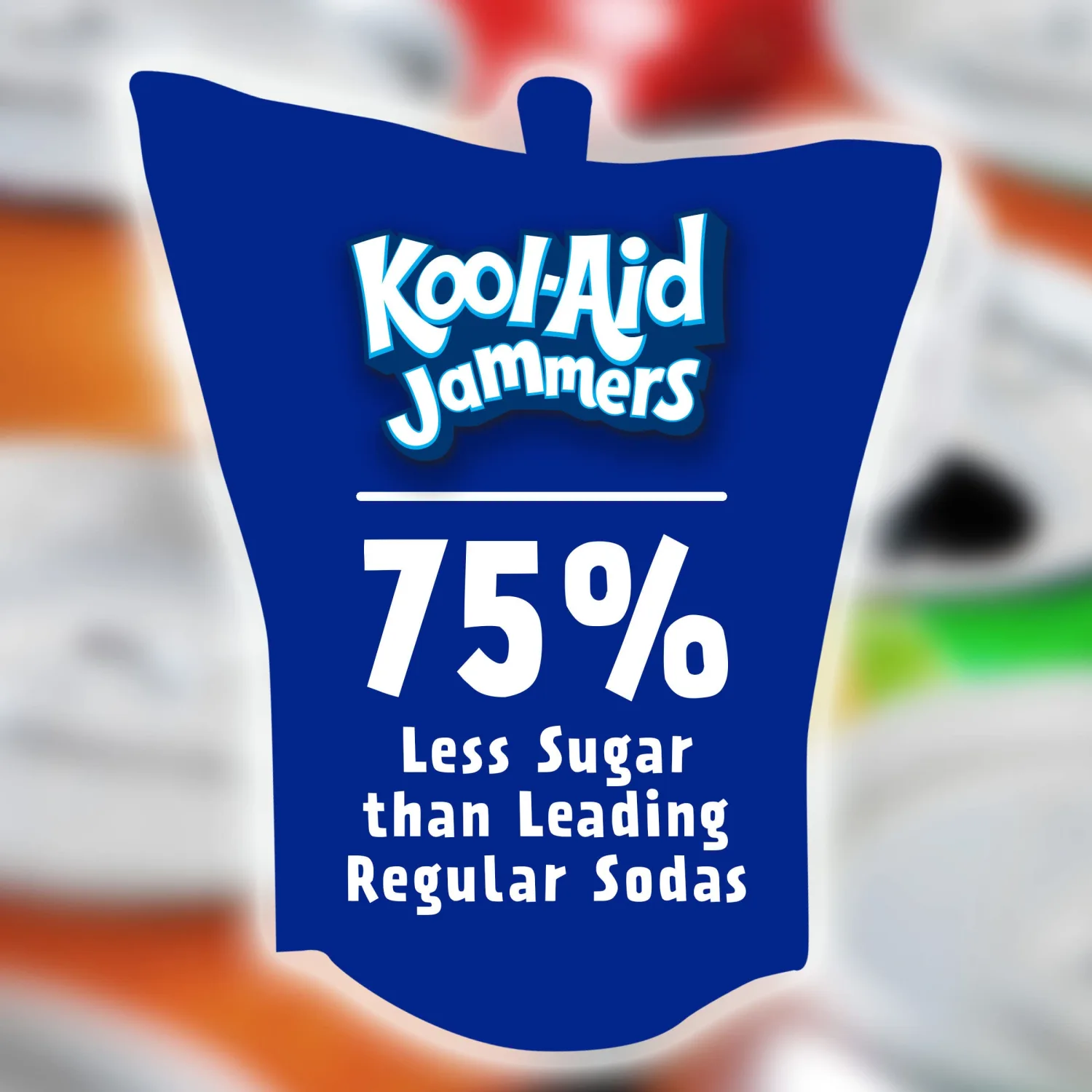 Kool-Aid Jammers Blue Raspberry Flavored 0% Juice Drink, 10 ct Box, 6 fl oz Pouches