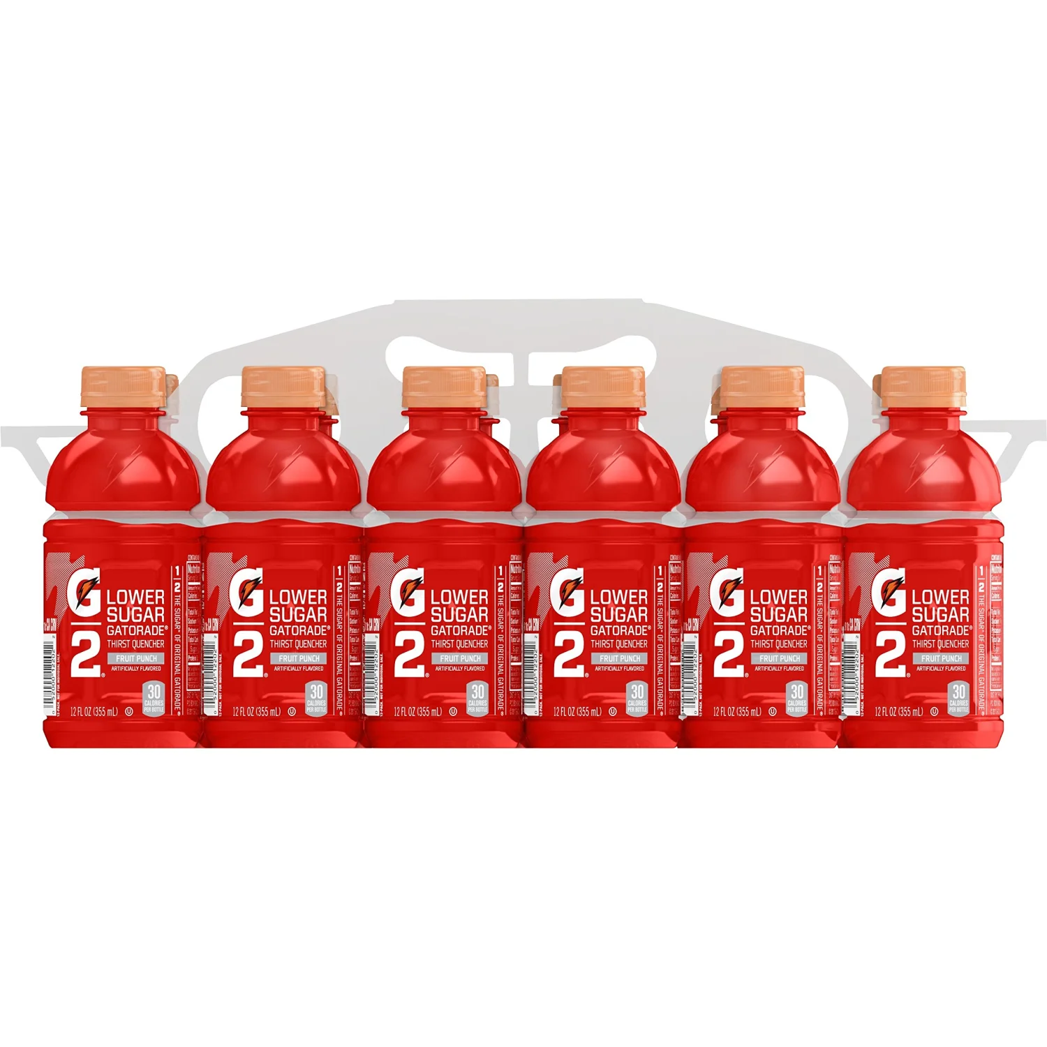 Gatorade G2 Thirst Quencher Sports Drink, Fruit Punch, 12oz Bottle, 12 Pack, Electrolytes for Rehydration