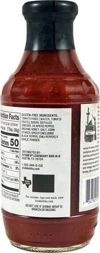 Stubb's Jalapeño & Honey BBQ Sauce, 18 oz (Pack of 2)