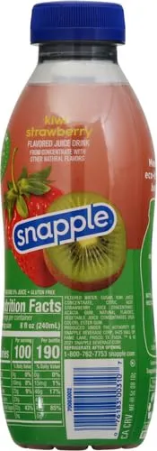 SNAPPLE KIWI STRAW, 16 Fl Oz (Pack of 12)