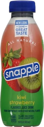 SNAPPLE KIWI STRAW, 16 Fl Oz (Pack of 12)