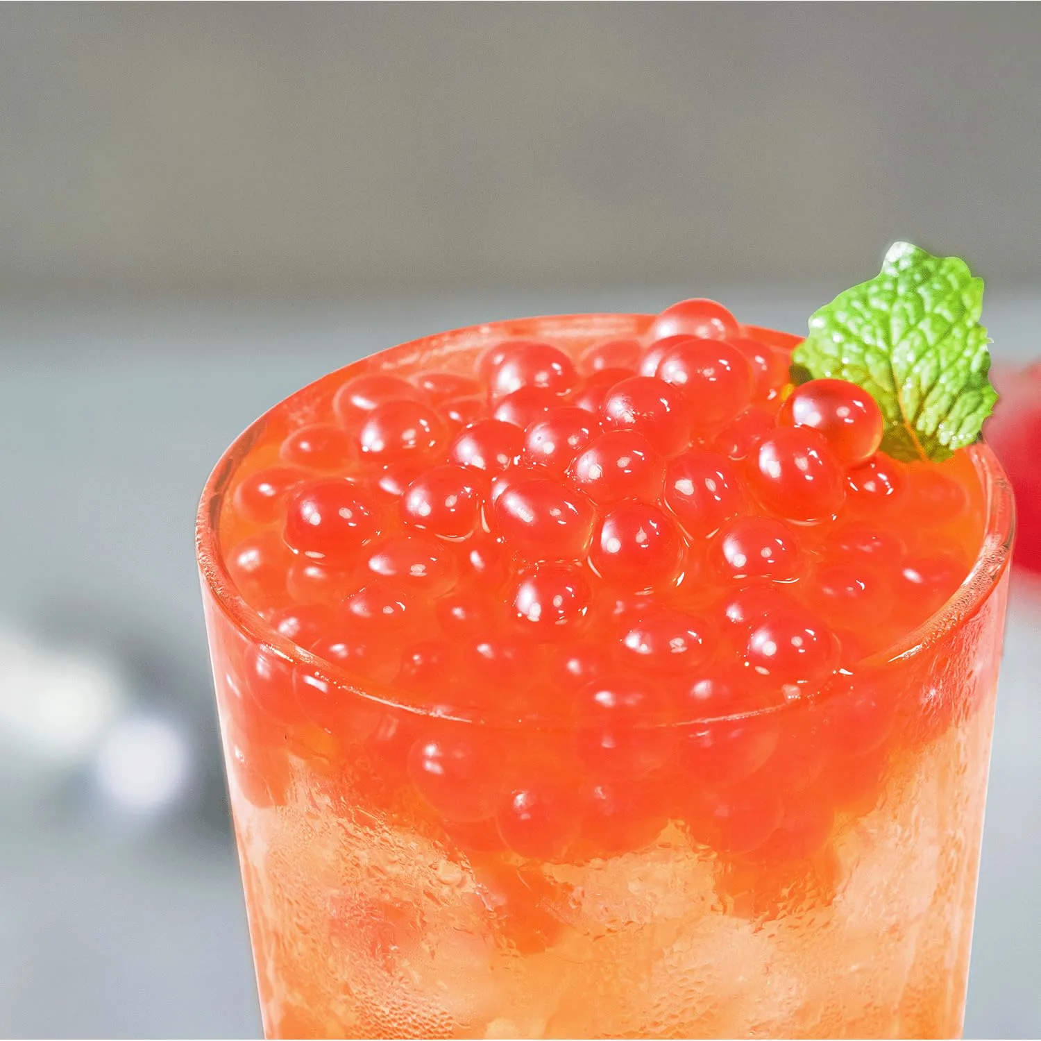 Tea Zone 1lb Raspberry Popping Pearls, Bursting Pearls for Teas, Shakes,Smoothies, Dessert Toppings