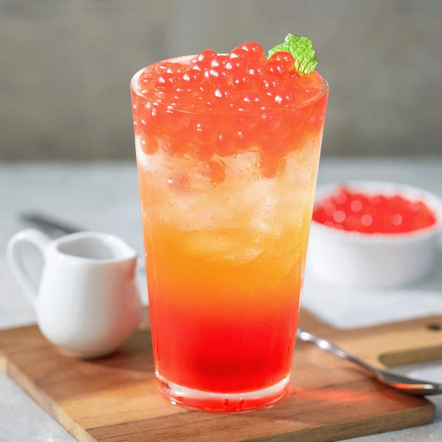 Tea Zone 1lb Raspberry Popping Pearls, Bursting Pearls for Teas, Shakes,Smoothies, Dessert Toppings