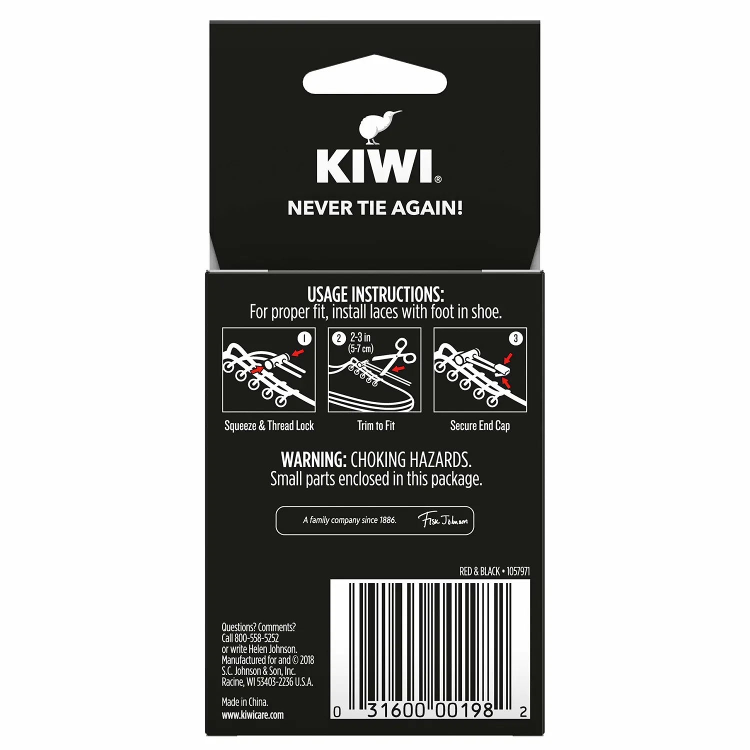 KIWI Sneaker No-Tie Shoe Laces