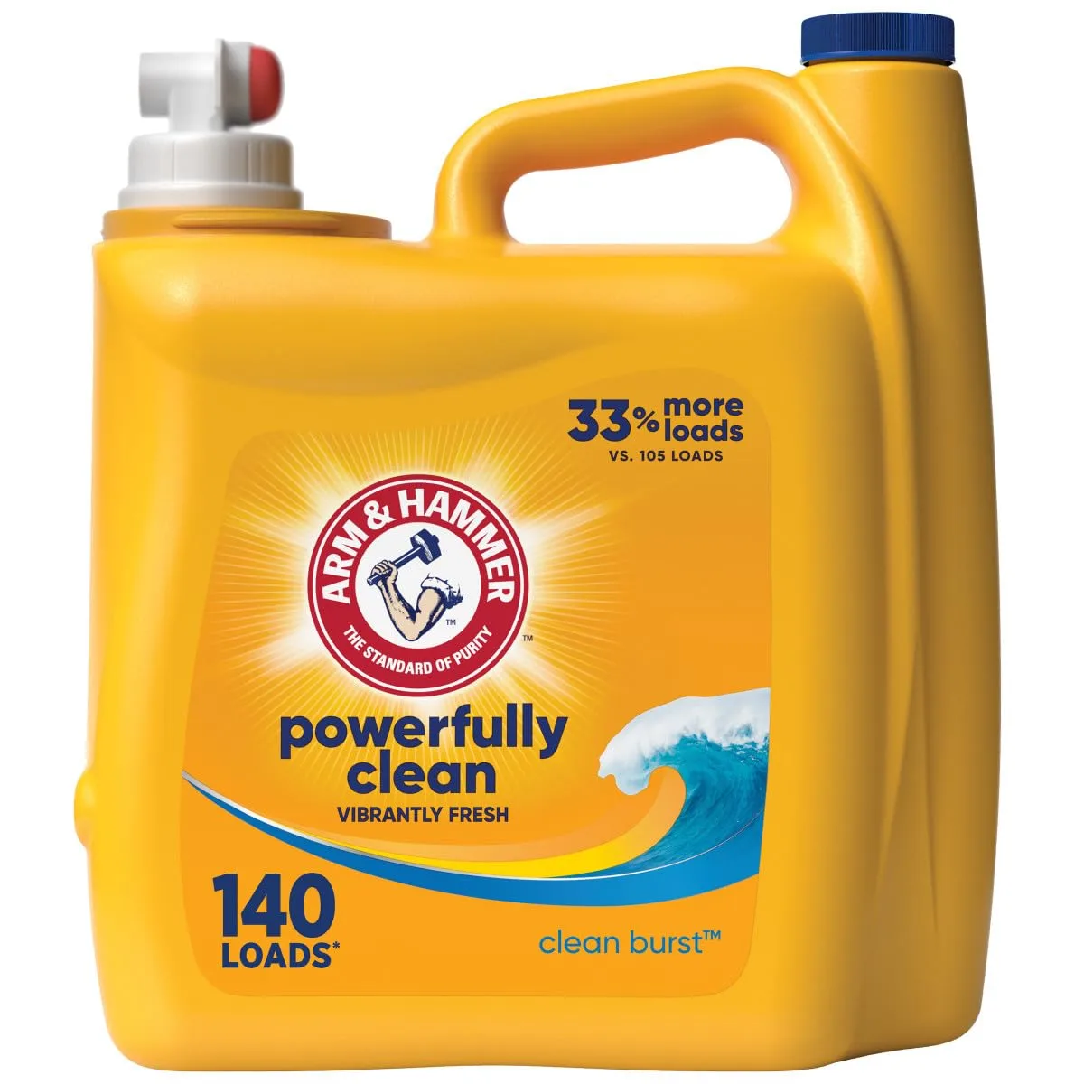 Arm & Hammer Liquid Laundry 140oz Clean Burst dual HE