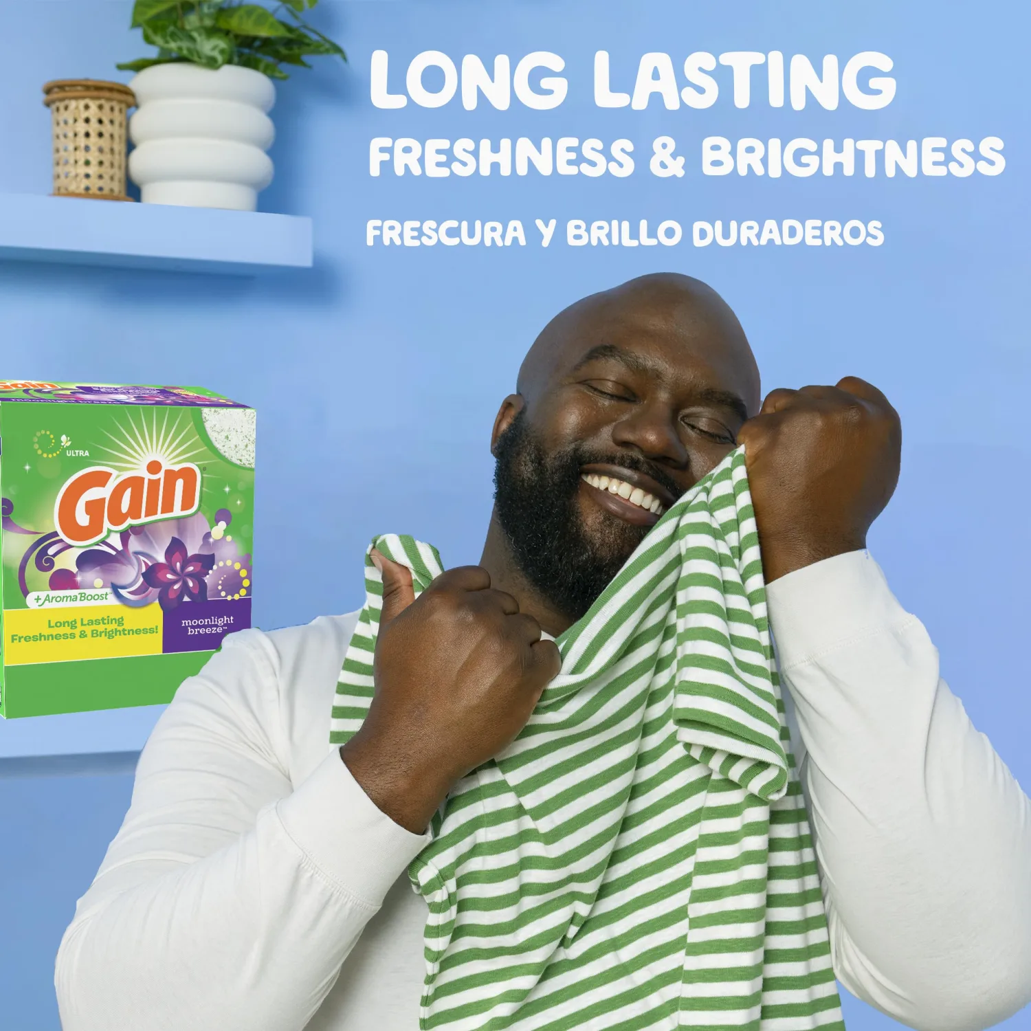 Gain Powder Laundry Detergent, Moonlight Breeze Scent, 69 Loads, 82 OZ