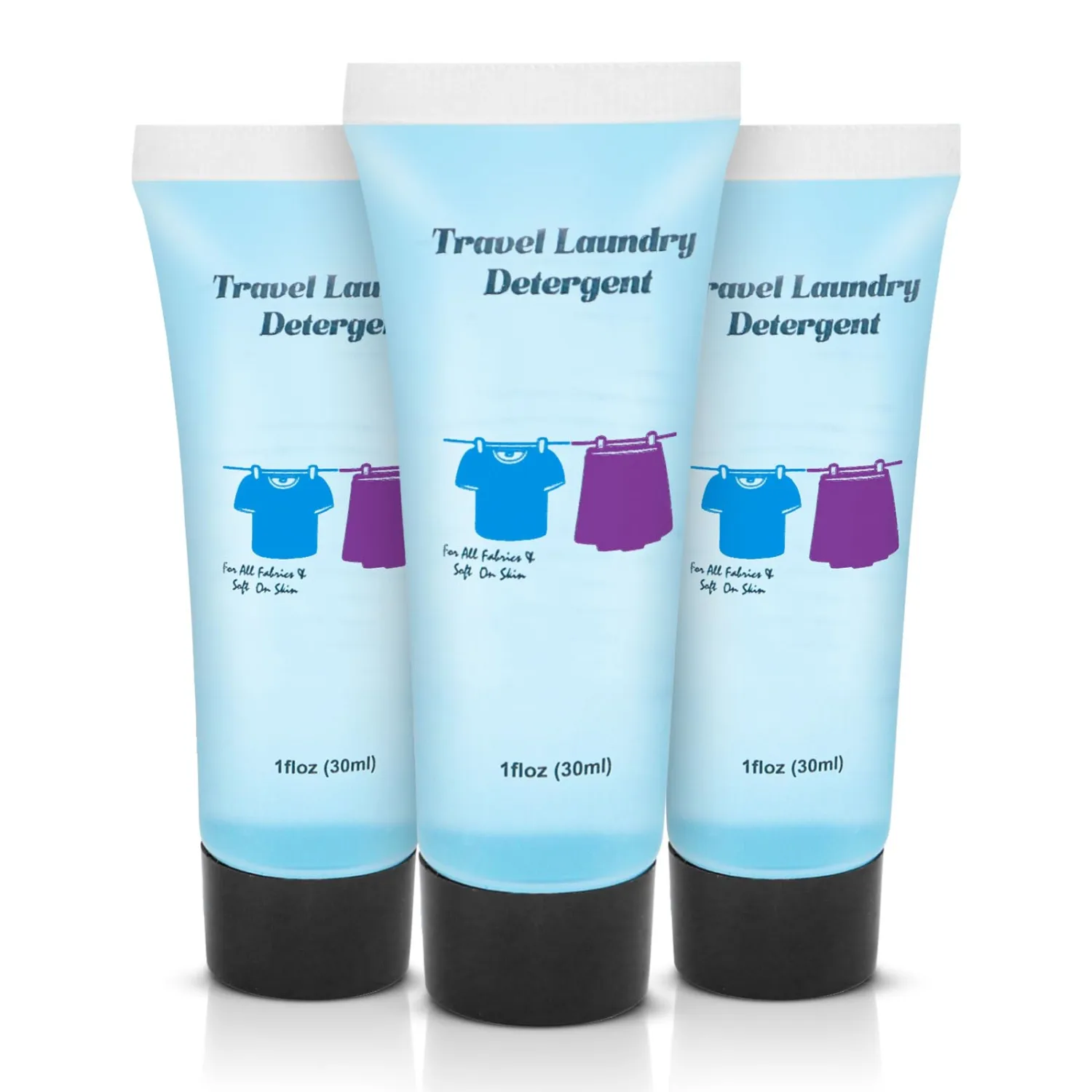 Travel Size Liquid Laundry Detergent 1floz,Travel Laundry Detergent for Hand Washing,Laundry Soap Travel Size Suitable for All Fabrics in the sink in Hotel,Air Bnb (20)
