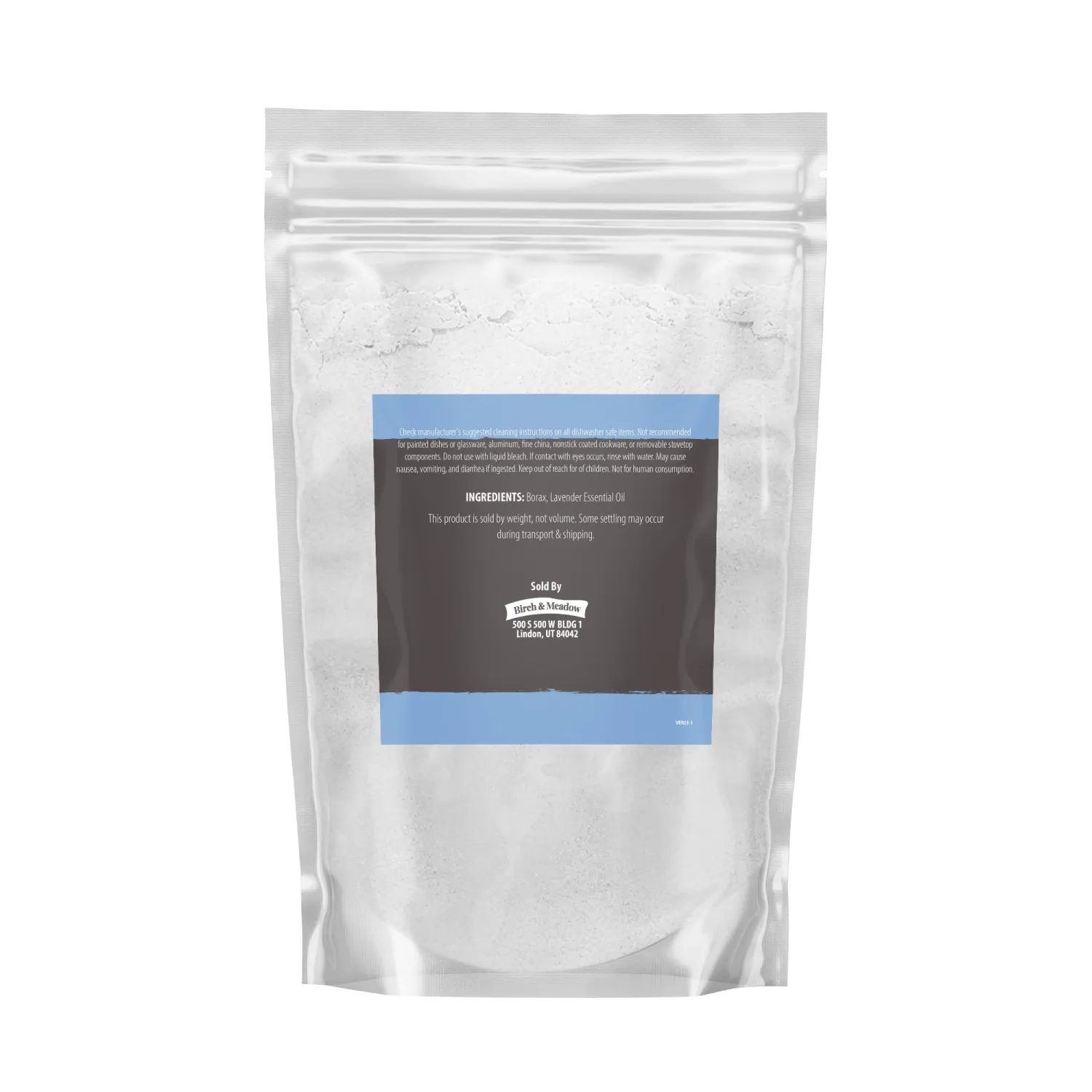 Birch & Meadow Borax with Lavender Essential Oil, 1.5 lb, Fresh Scent, Cleaning & Laundry
