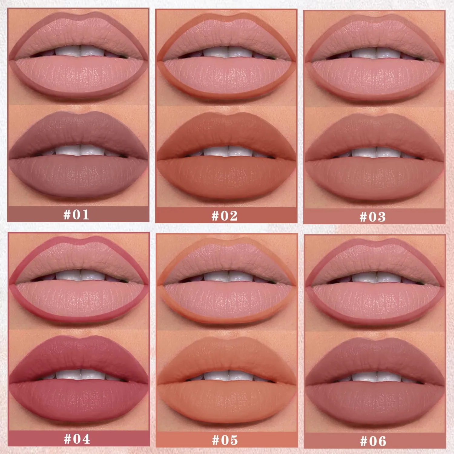 12 Colors Lip Liner Set Lip Liner Pencil Natural Nude Brown Matte Lip Liner Long Lasting Smooth Lip Liner for Daily Lip Makeup