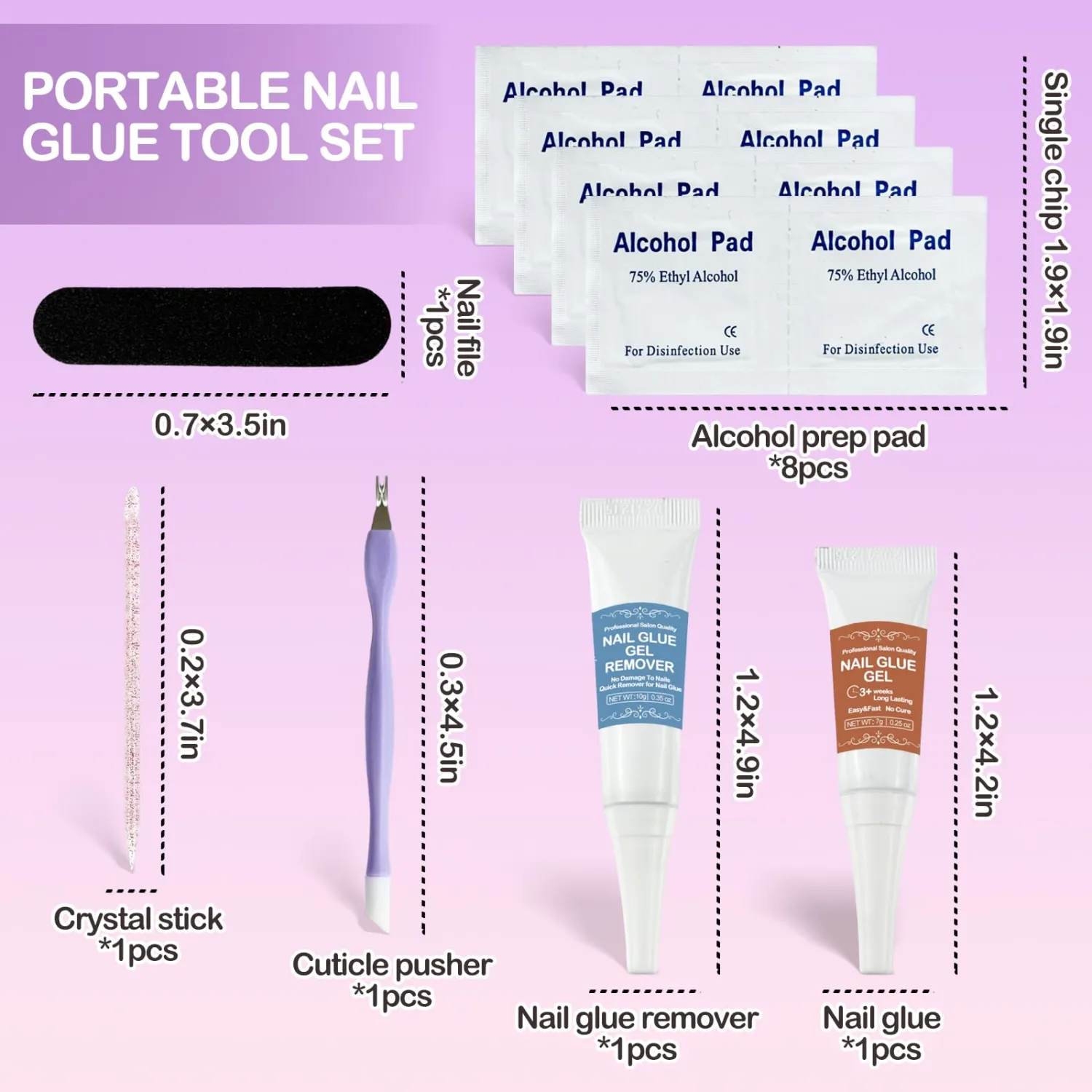 Women Nail Glue for Press Ons: No Need UV Lamp Long Lasting Semi Solid Glue with Remover for Fake Acrylic Nails - Clear Adhesive for Nail Enthusiast Beginners