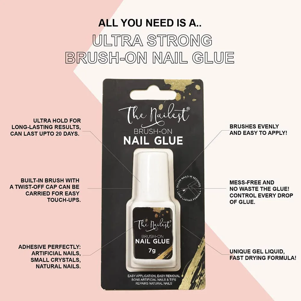 The Nailest - Ultra Strong Brush-on Nail Glue- 7 gm