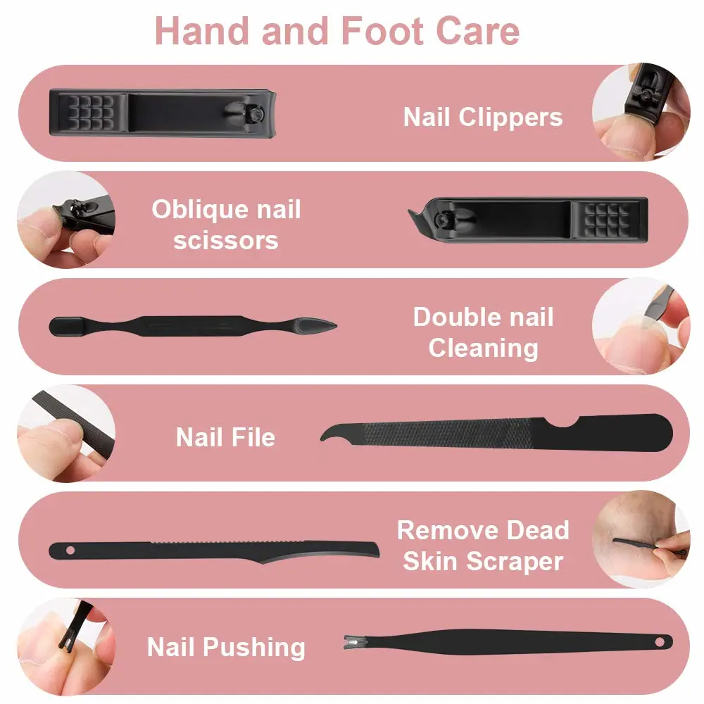 Manicure Kit, Okom Mens Manicure Set, Mens Grooming Kit, Nail Care Kit, Manicure Kit for Men and Women, Mens Nail Grooming Kit, Nail Kit, Manicure Set Nail Clippers Nail File, Mens Gifts(10PCS)