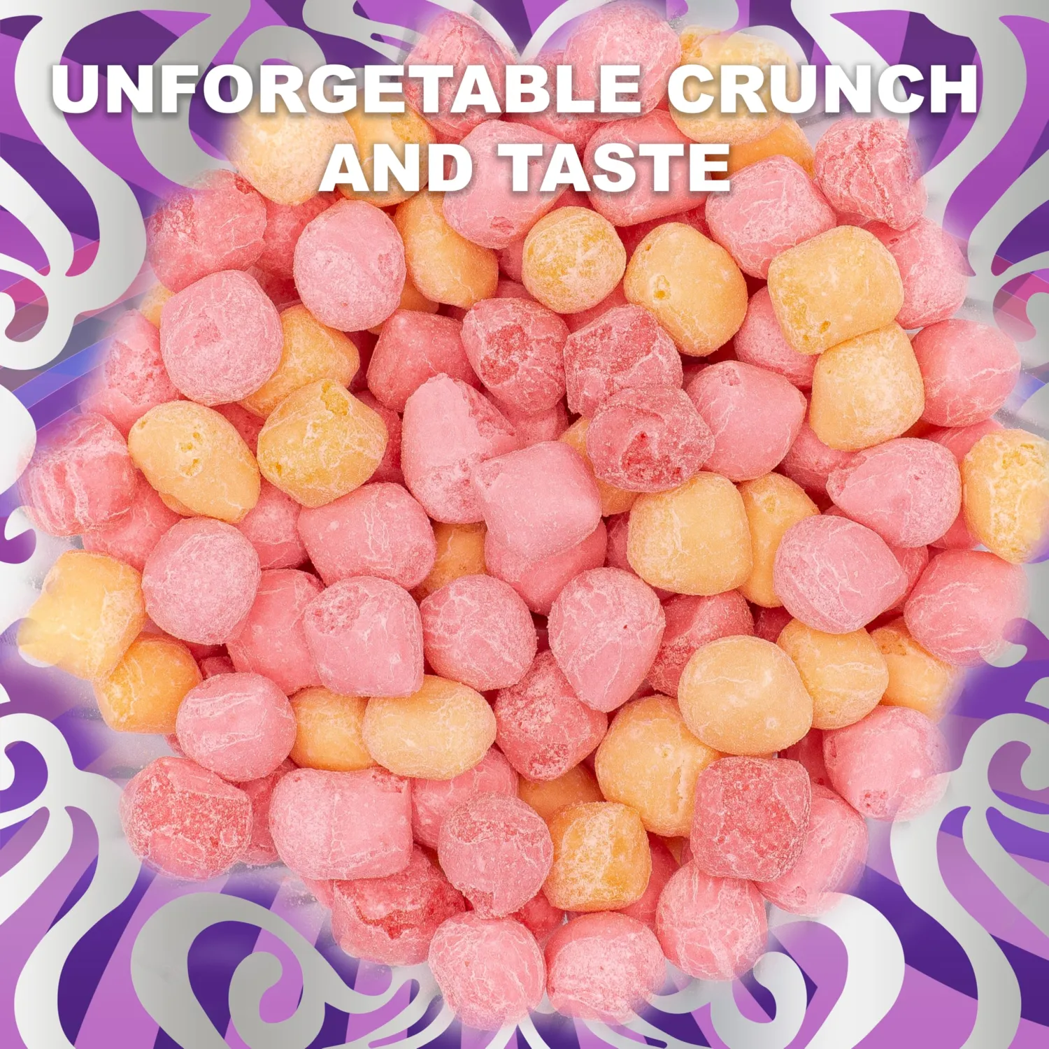 Fairyland Sweets Freeze Dried Candy Mini Bursts Rainbow – Fun, Crunchy flavored Mini Bursts skittles – Freeze Dried Candy - 4.5 oz Resealable Bag