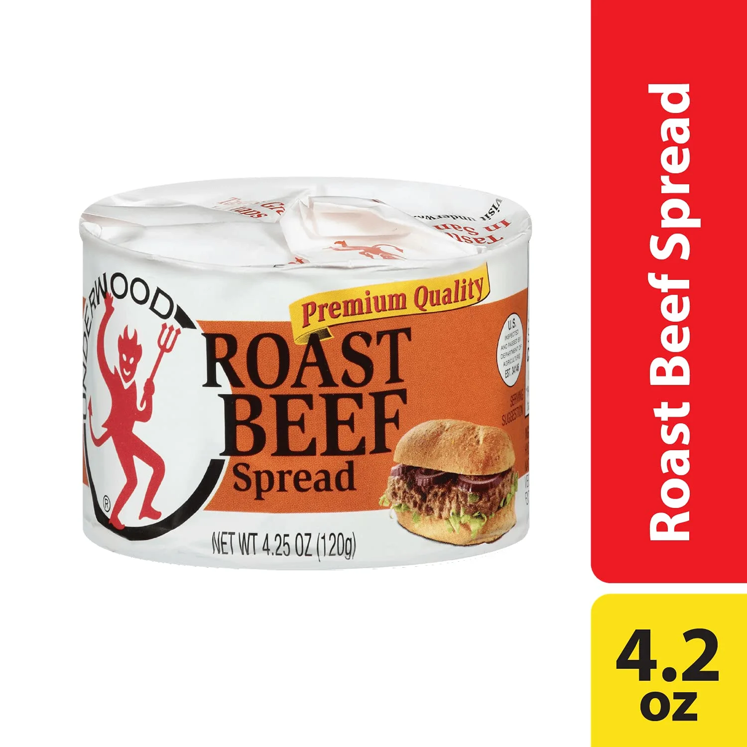 Underwood Roast Beef Spread, 4.25 Ounce