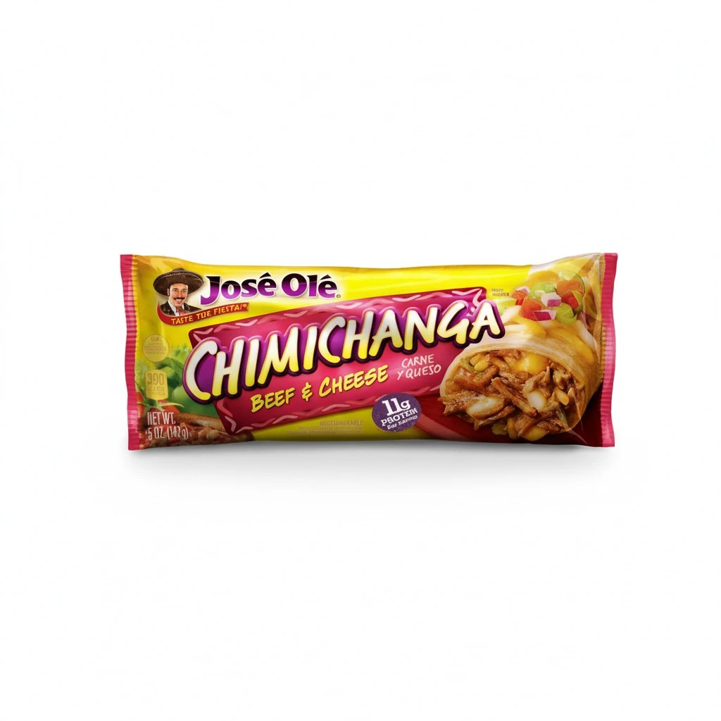 Jose Ole Chimichanga, Beef & Cheese, 5 Oz
