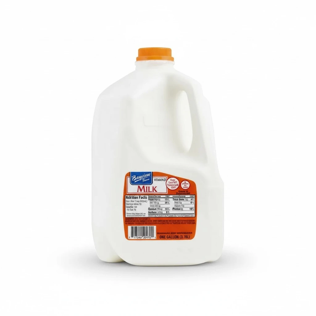 Bay View, Whole Milk, 128 OZ