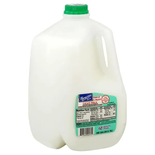 Bay View, 1% Low Fat Milk, 128 OZ