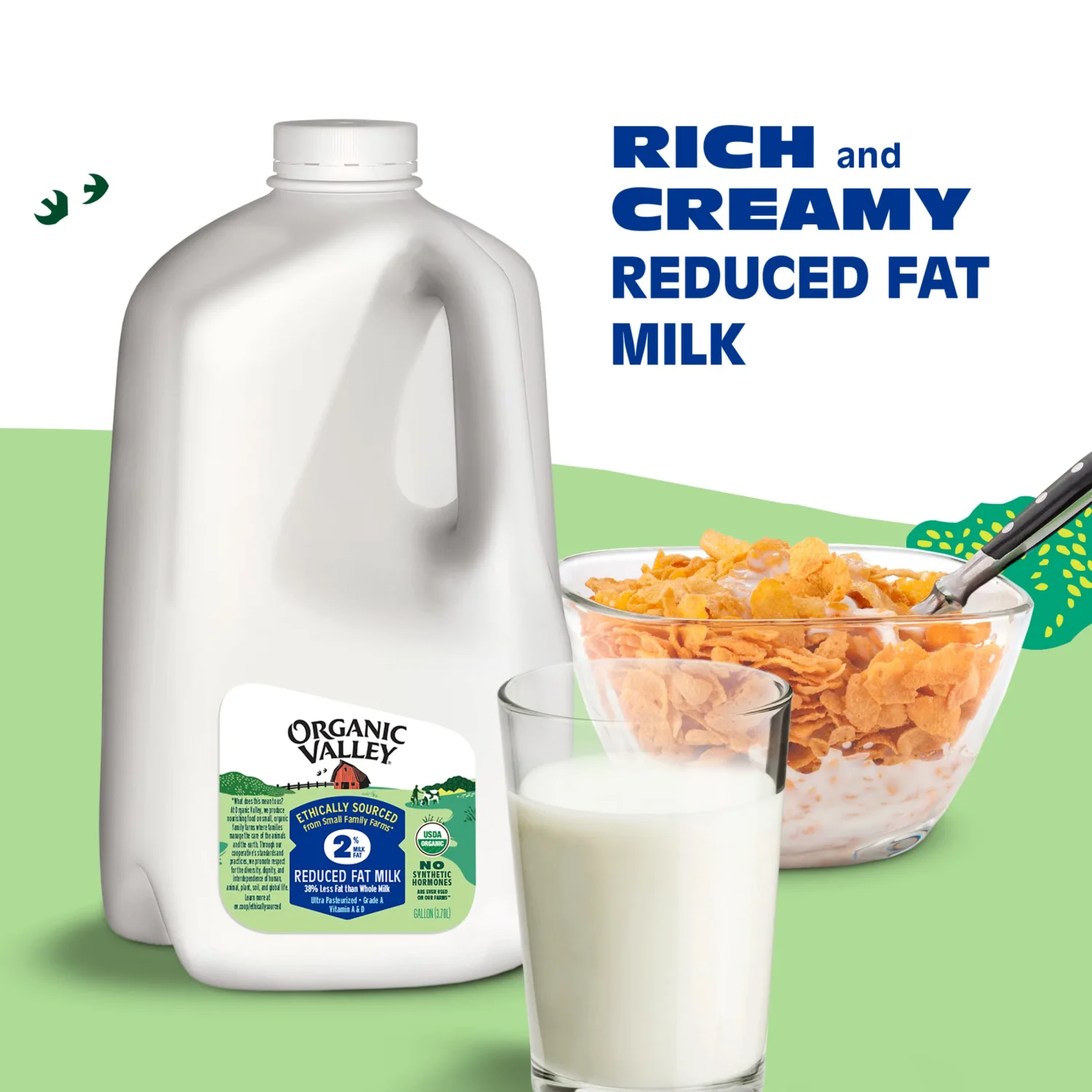 Organic Valley, Organic 2% Milk, 128 oz (Gallon)
