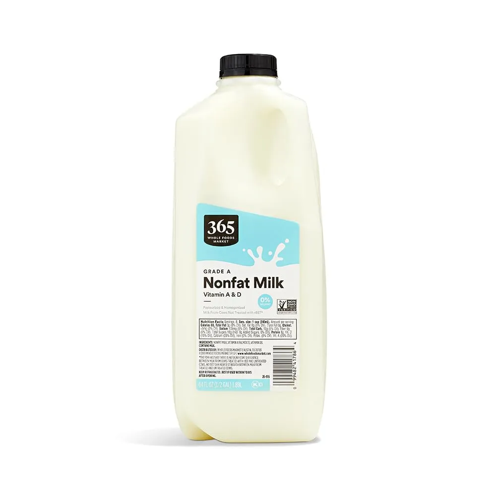 365 by Whole Foods Market, Milk Fat Free Homogenized, 64 Fl Oz