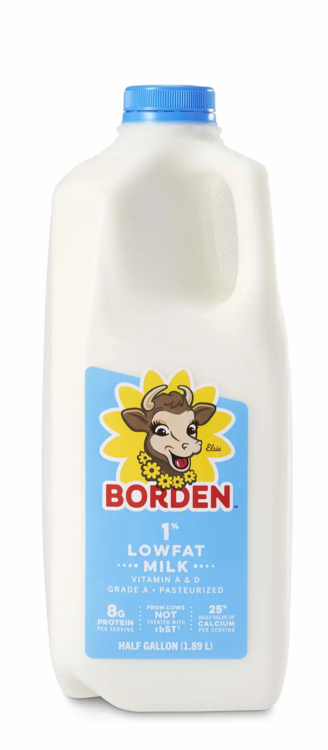 Borden, 1% Low Fat Milk, Half Gallon, 64 oz