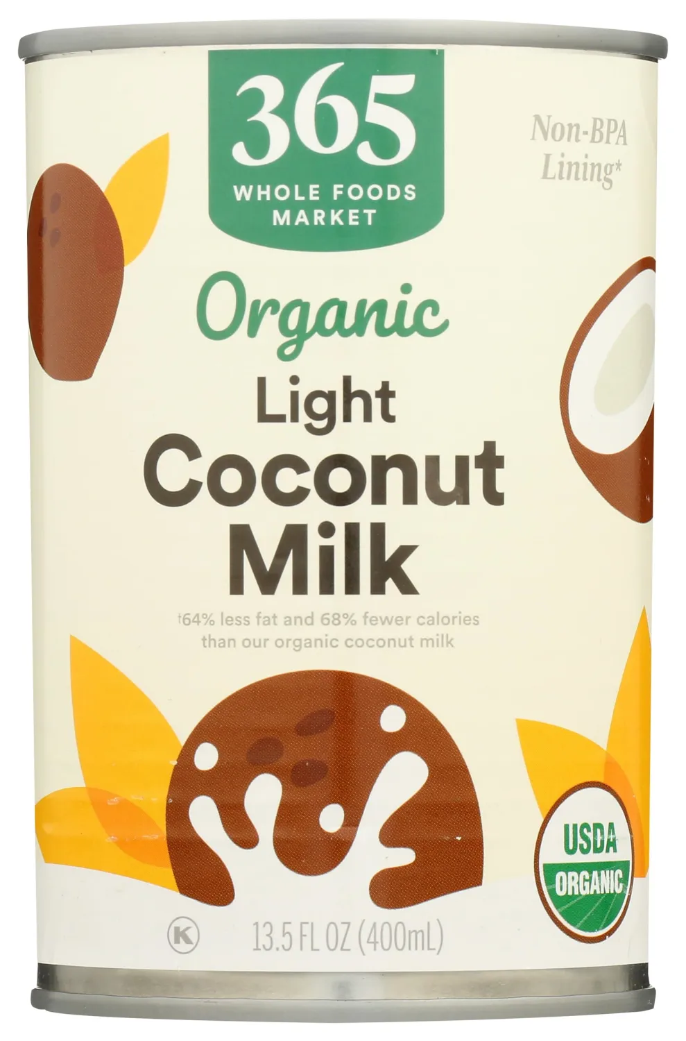 365 by Whole Foods Market, Organic Light Coconut Milk, 13.5 Fl Oz