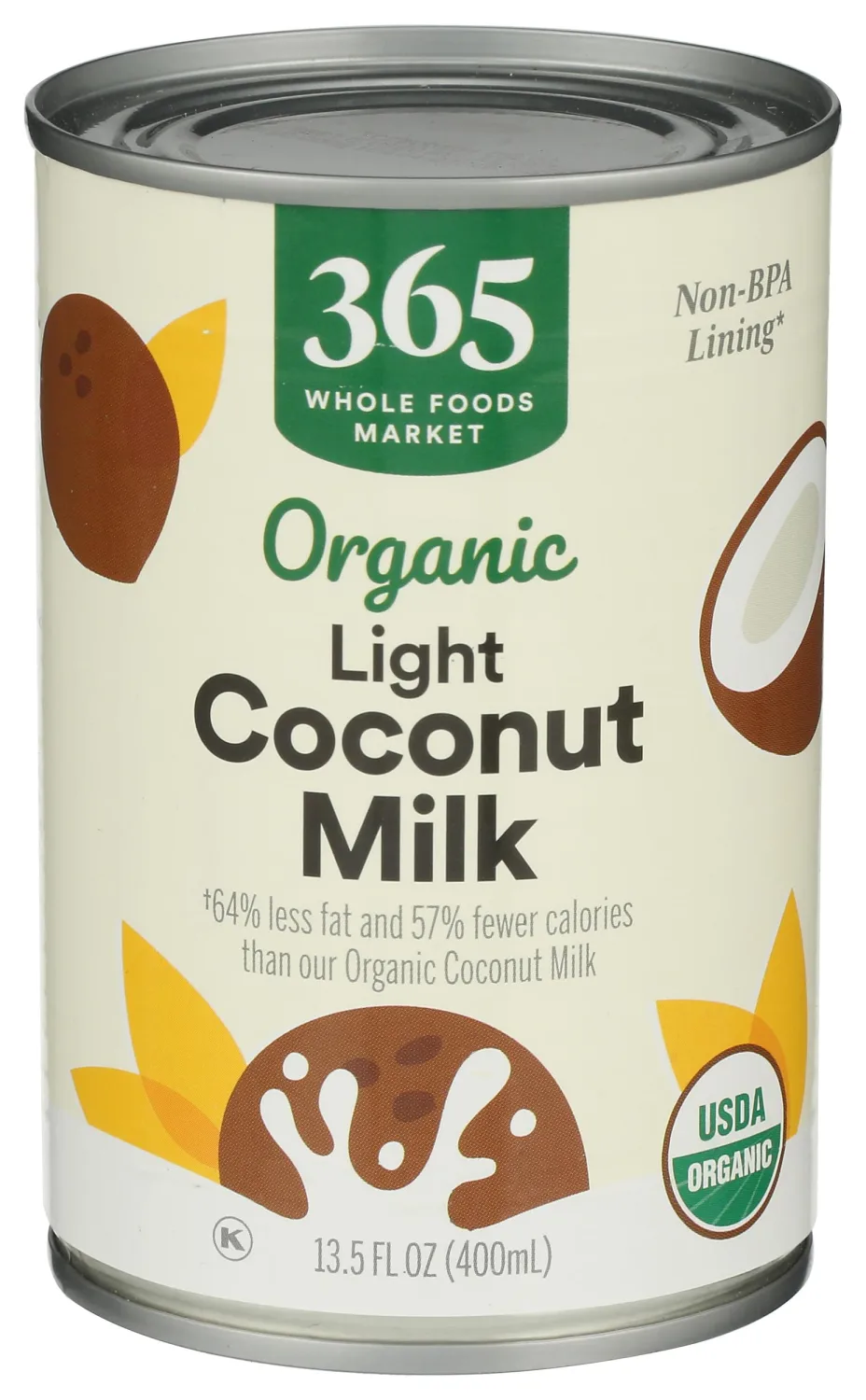 365 By Whole Foods Market, Coconut Milk Light Organic, 13.5 Ounce