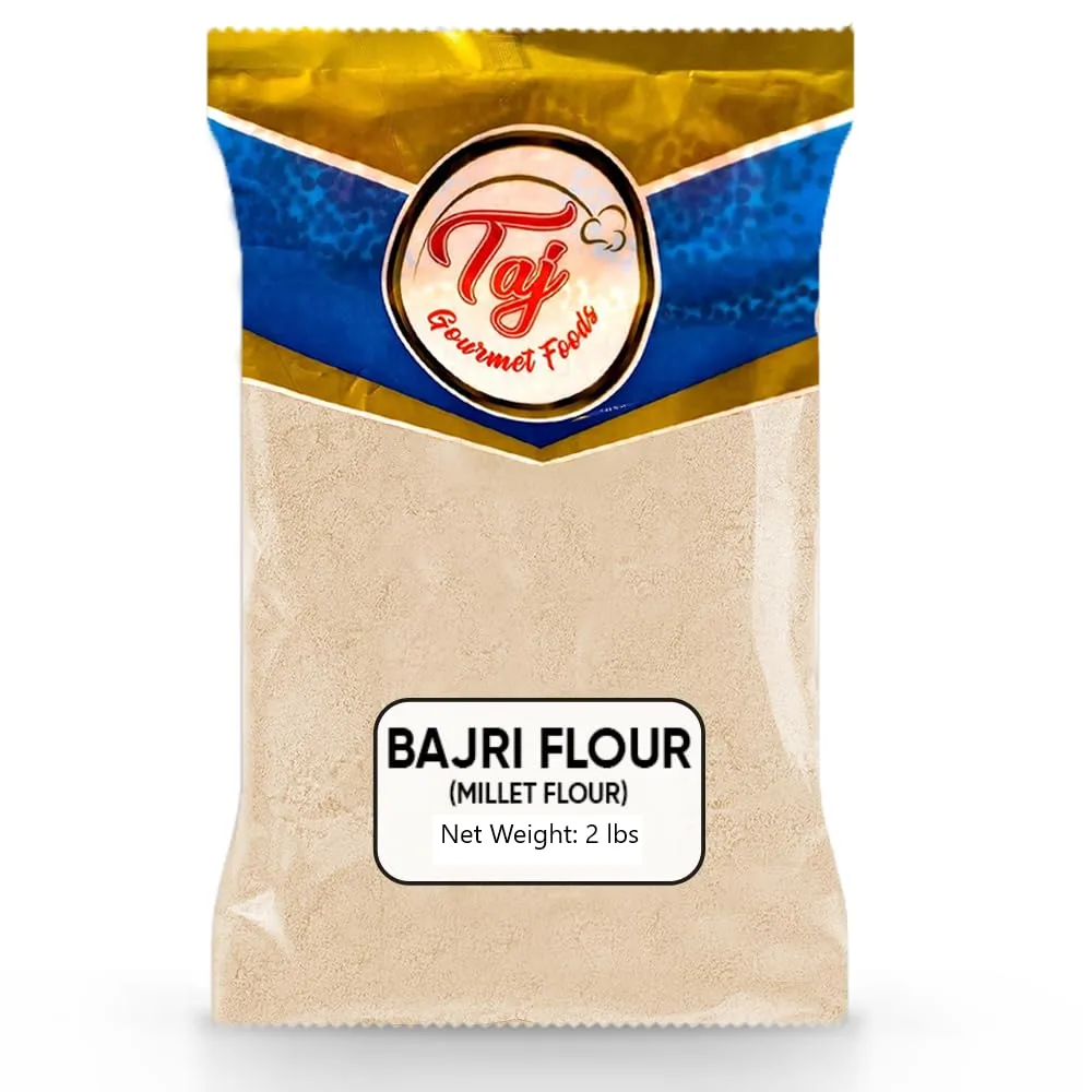 TAJ Premium Indian Millet Flour, Bajri ka Atta, (2-Pounds)