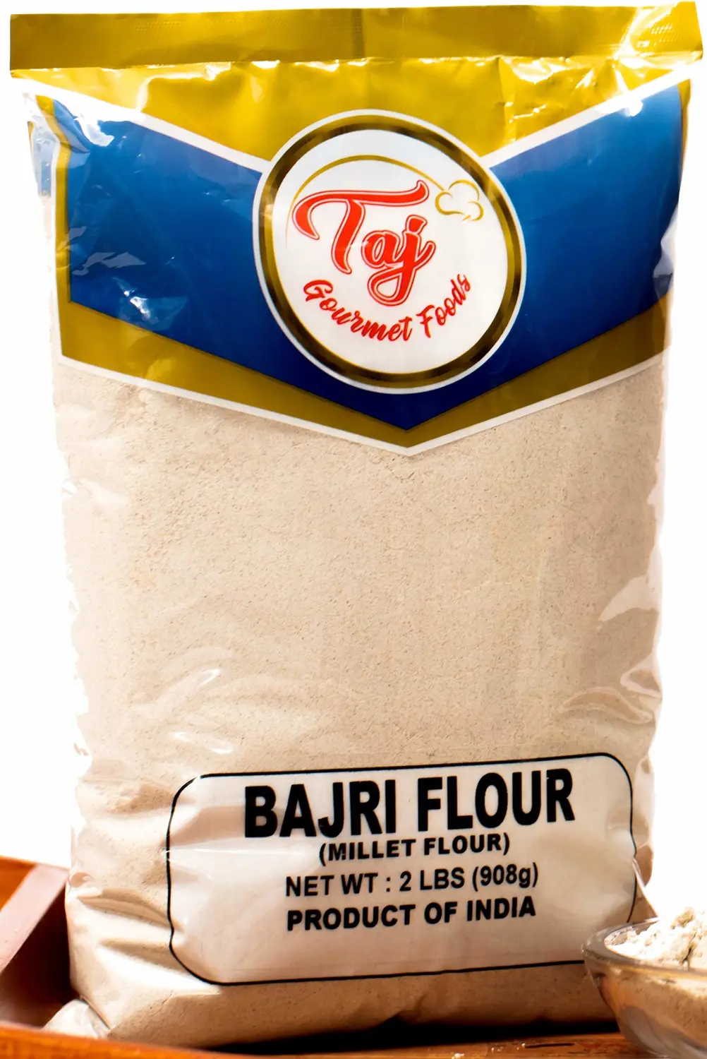 TAJ Premium Indian Millet Flour, Bajri ka Atta, (2-Pounds)
